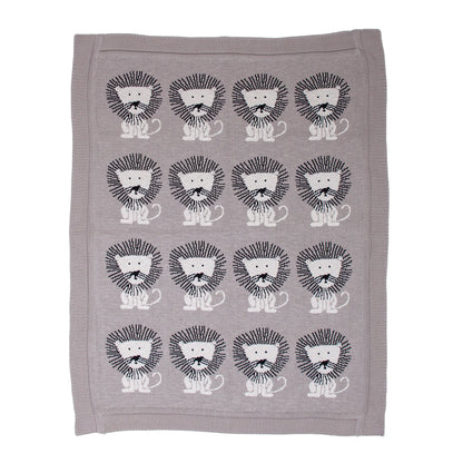Parkland Collection Lion King Transitional Light KNITTED 32" X 40" Baby Blanket
