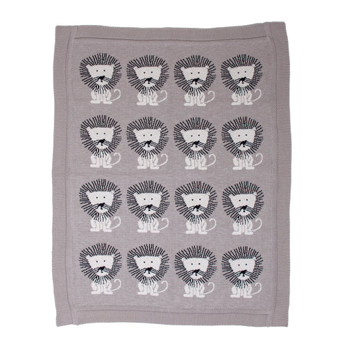Parkland Collection Lion King Transitional Light KNITTED 32" X 40" Baby Blanket