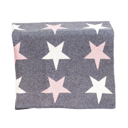 Parkland Collection Twinkle Stars Transitional KNITTED 32" X 40" Baby Blanket