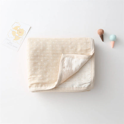 Baby Children Cartoon & Dot Graphic Pure Cotton Blanket