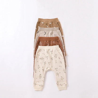 Baby Western Print Pattern Long Sleeve Casual Hoodie Sets Home Clothes