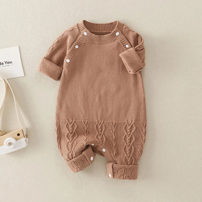 Solid Color Knitted Quality Soft Romper