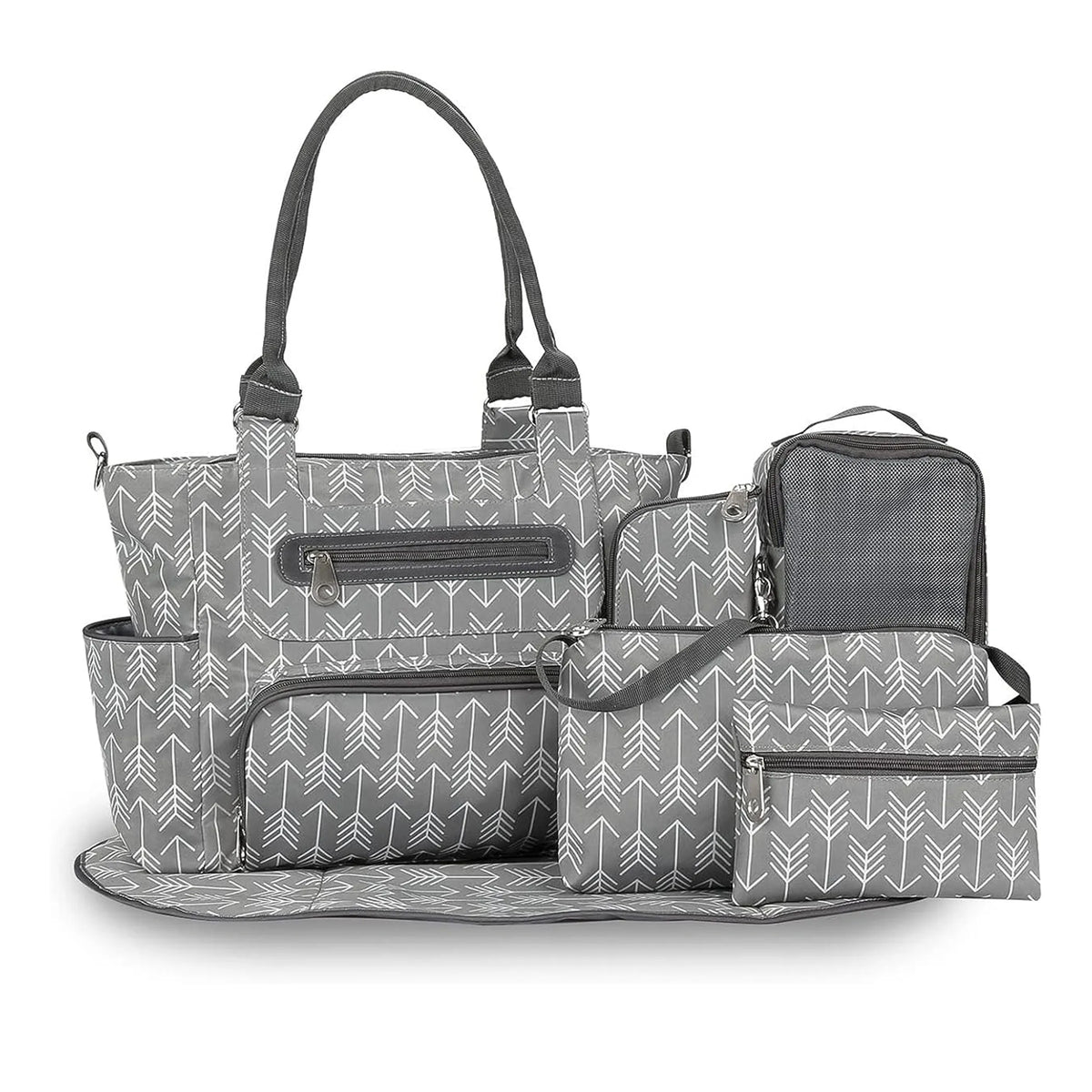 8Pcs Baby Nappy Diaper Bags Set