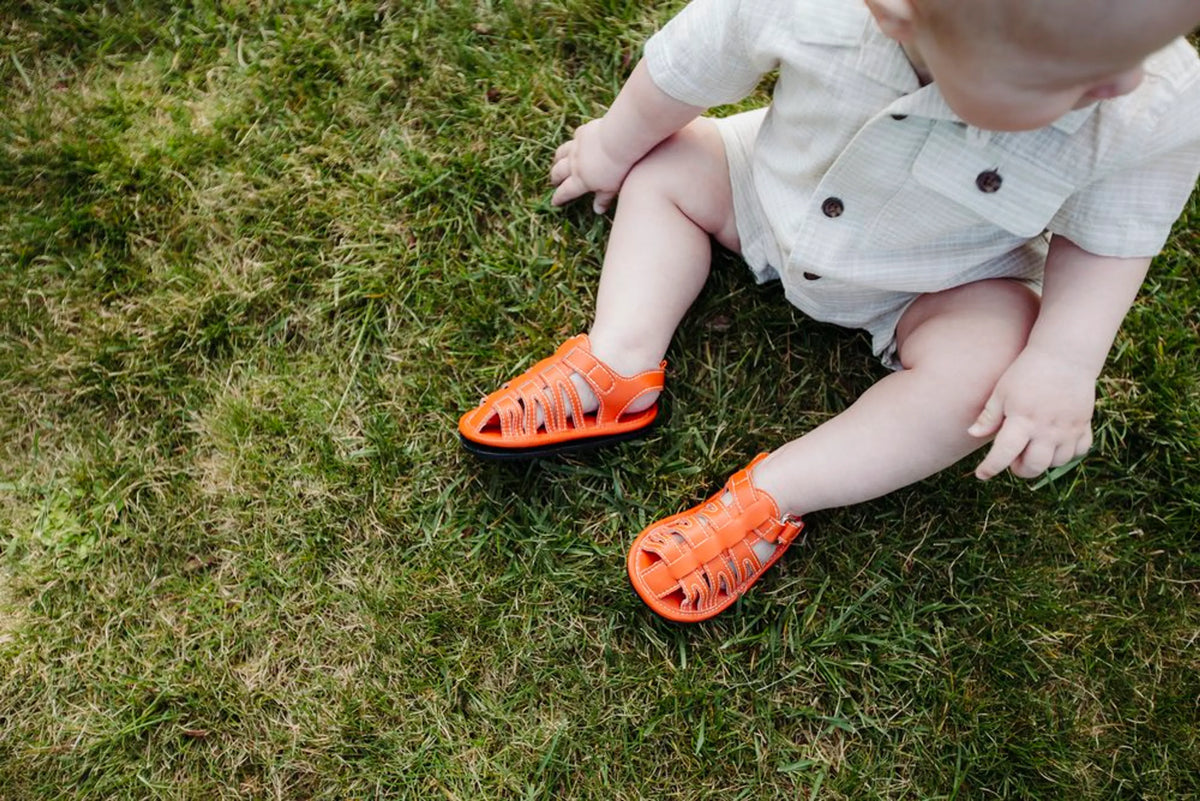 Ozznek Kids Closed-Toe Sandal - Flexible Sole | Vintage