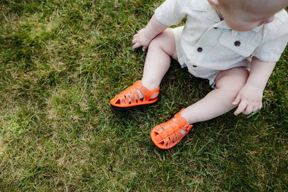 Ozznek Kids Closed-Toe Sandal - Flexible Sole | Vintage