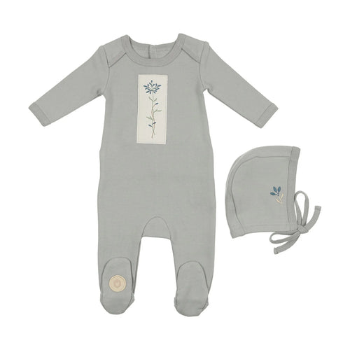 Flower Patch Footie & Hat Set