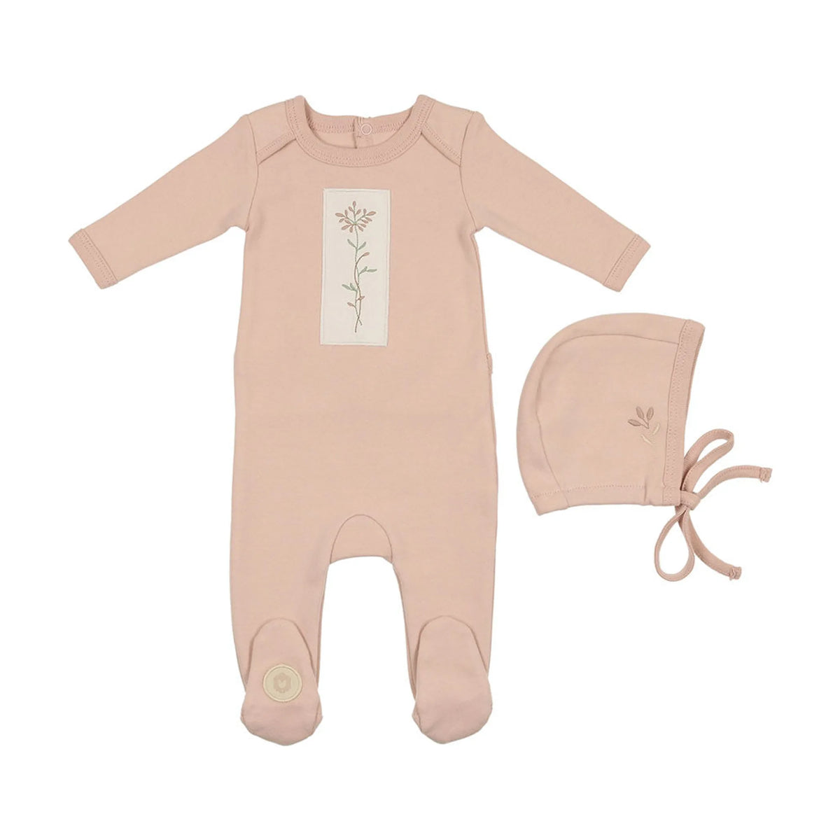 Flower Patch Footie & Hat Set