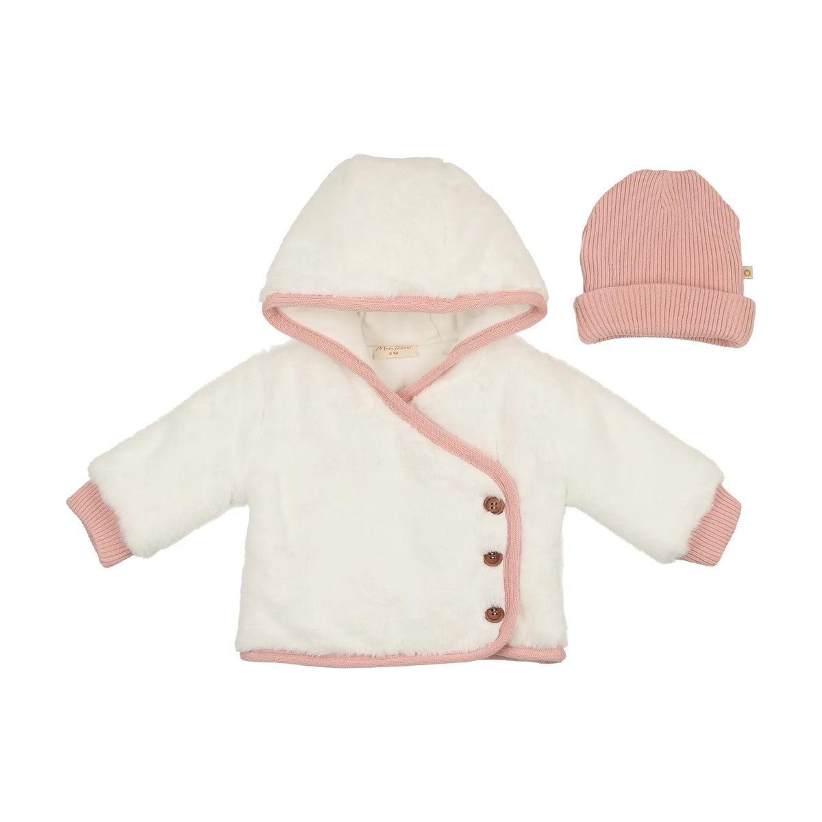 Fur-ever Wrap Jacket & Hat Set