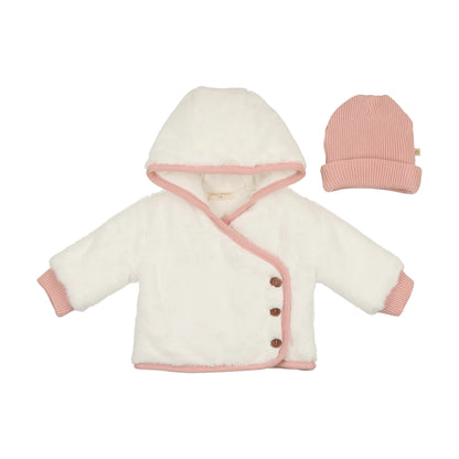 Fur-ever Wrap Jacket & Hat Set