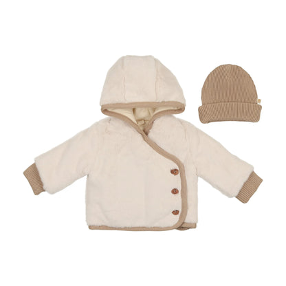 Fur-ever Wrap Jacket & Hat Set