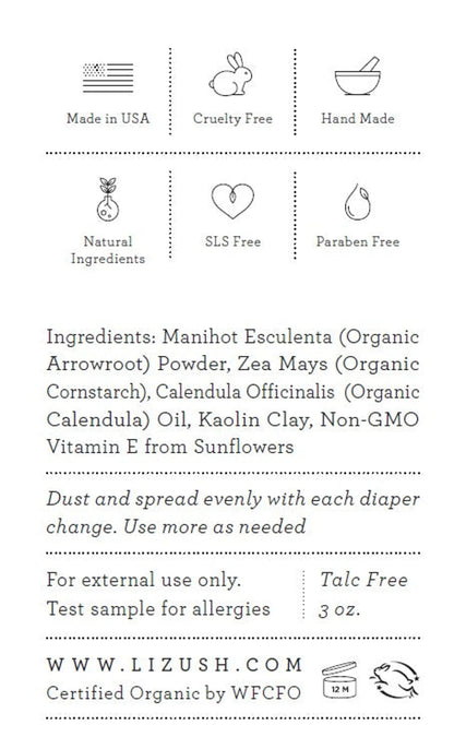 ORGANIC BABY POWDER - Talc Free